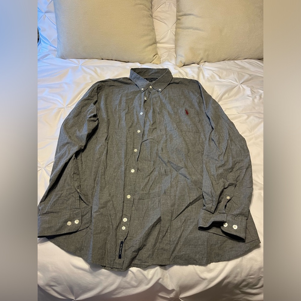 U. S. Polo Assn.  XXL long sleeve button up shirt